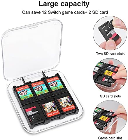 Šareni uzorak kućišta za pohranu karata za igru Deers Hard Protective Organizer Box za Nintendo Switch