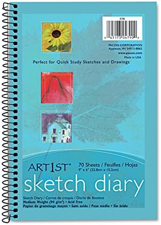 PACON 4790 Art1st Sketch Diary, 9 x 6, bijeli, 70 listova
