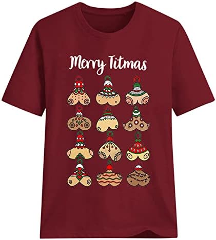 Kornjača Tees Božićni grafički grafički majica Funny Slatki Cocoa Top Movie Gledanje Crewneck Kratki rukav