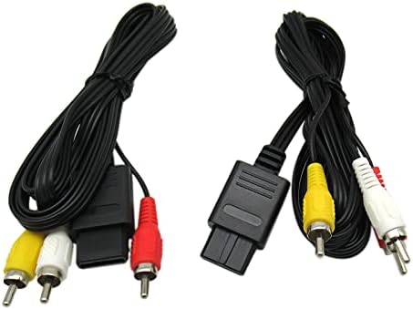 USonline911 2 Pack Premium AC Adapter Power Supply & AV kabl za kablove odgovara za Nintendo 64 N64 AV