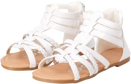 bebe sandale za djevojčice za malu djecu - gladijatorske sandale od umjetne kože sa patentnim zatvaračem