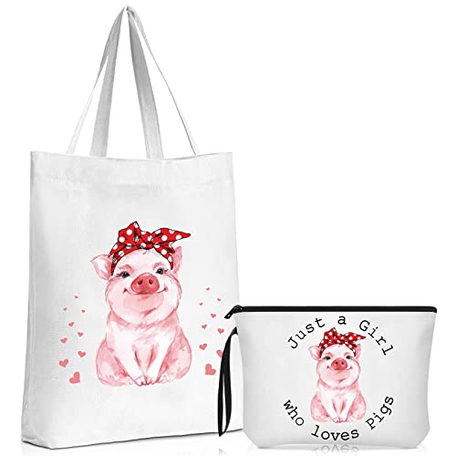 Sieral 2 kom svinje Lover poklon za djevojčice žene putne kozmetičke torbe svinja prenosiva torbica