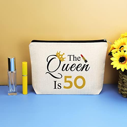50. rođendanski pokloni za suprugu mamu torba za šminkanje 50 godina Rođendanska kozmetička torba