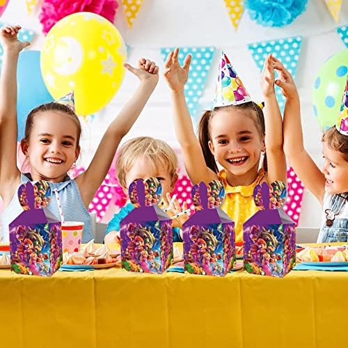 Mezitz 12pcs Super Brothers Rođendanska zabava Dječje po kutija za zabavu Candy poklon torbe za zabavu