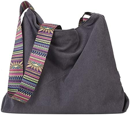 FVOWOH Hobo torbe za žene Sumotna torba sa patentnim zatvaračem Casual Boho torbe za žene crne torbe