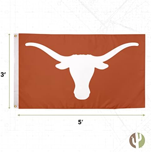 Univerzitet u Teksaškim zastavama dvostrane longhorns ut austin baneri poliester unutarnji vanjski 3x5