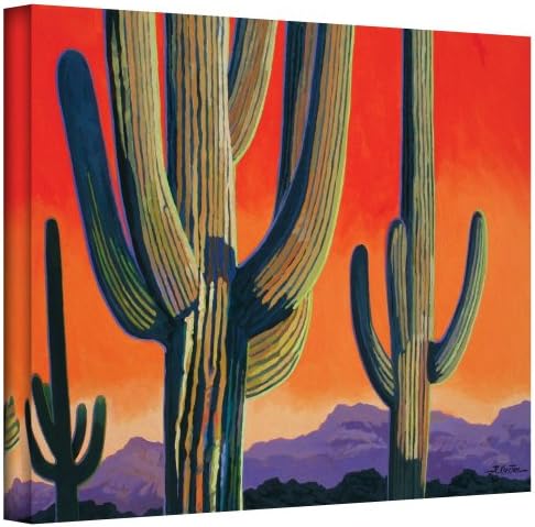 Art Wall Cactus Orange Gallery Wrapped Canvas Art Rick Kersten, 24 x 32 inča
