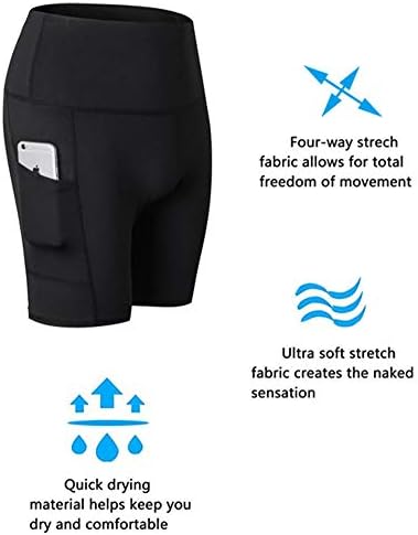 Yaker Yoga kratke hlače za žene vježbanje kratkih hlača s bočnim džepovima