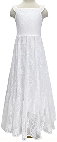 Luk Dream Vintage Boho čipkasta cvjetna djevojka haljina za vjenčanje dugi rukavi Pageant prvo Pričešće