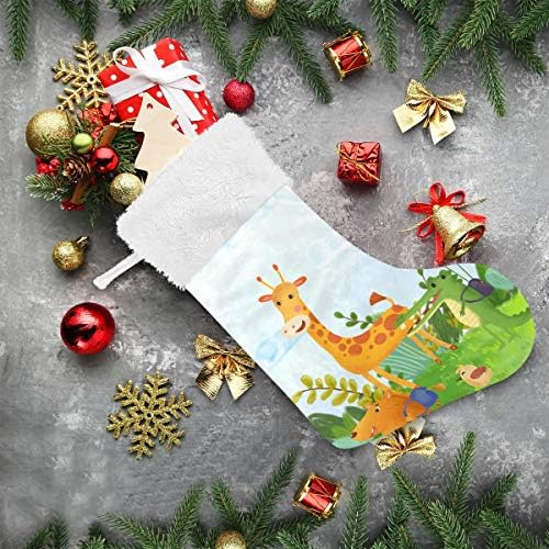 Pimilagu Božićne božićne čarape 1 paket 17.7 , viseći čarape za božićnu ukrasu