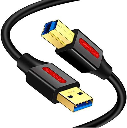 Yeung Qee USB 3.0 Kabl za MA MUŠKA 15 FT, SuperSpeed ​​USB 3.0 Tip A do B muški kabel kompatibilan sa