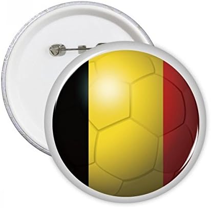 Belgija Nacionalna zastava Soccer Svjetski kup okrugli PINS Grejb Grb Emblem Emblem Decoration 5pcs
