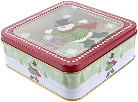1pc kvadratni limenki bombonski poklon kutija za pakiranje božićno pečenje kutija za omotavanje