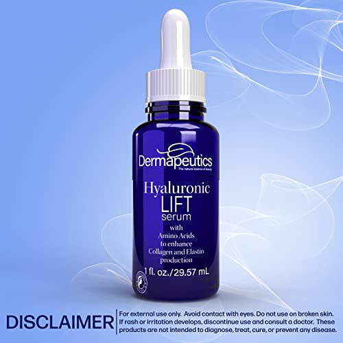 Dermapeutics Serum hijaluronske kiseline za lice, 1 oz | Ultra hidratantni / protiv starenja & amp; protiv