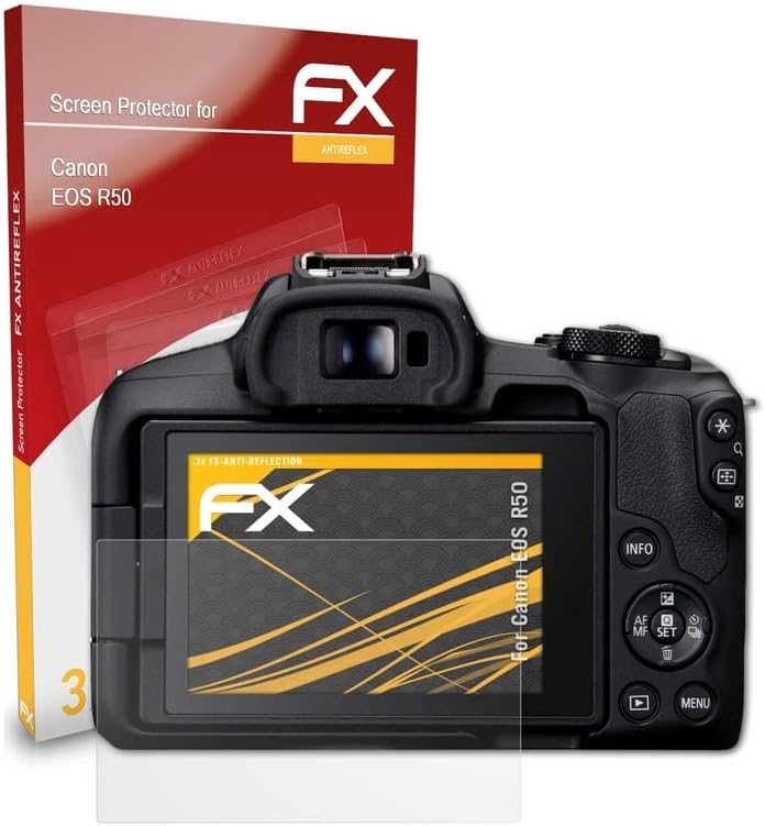 Atfolix zaštitni ekran kompatibilan sa Canon EOS R50 Zaštitni film za zaštitu, protiv reflektirajućeg