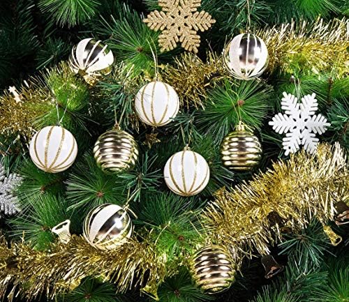 Arcci Gold Božićni ukras Garland Holiday Decoration, 20 ft Classic Debeli razborići refleksije Sjajna