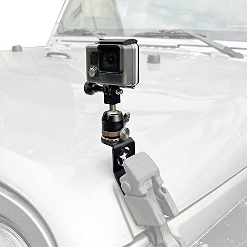 Sukemichi AUTONSKI nosač za GoPro, 360 ° Držač za stezanje kamere sa 1/4 niti za Jeep Wrangler JK / JKU 2007-2018,