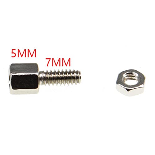 20sets 5 + 7 mm vijak razmaka glave sa maticama 5mm + 7 mm za D-Sub VGA DB9 DB15 DB25 RS232 COM serijski konektor