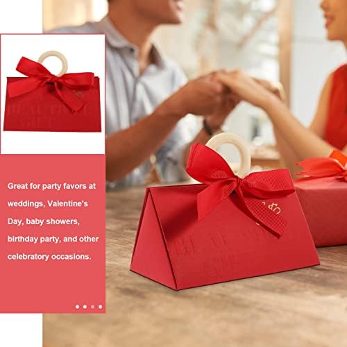 Didiseaon 20pcs Valentines Box Valentines Favors Troangle Candy Goodie torbe Pokloni Pakovanje kutija za pakete