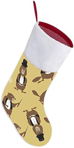 Smiješna marmota gospodo personalizirana božićna čarapa Početna Xmas Tree Kamin Viseći ukrasi