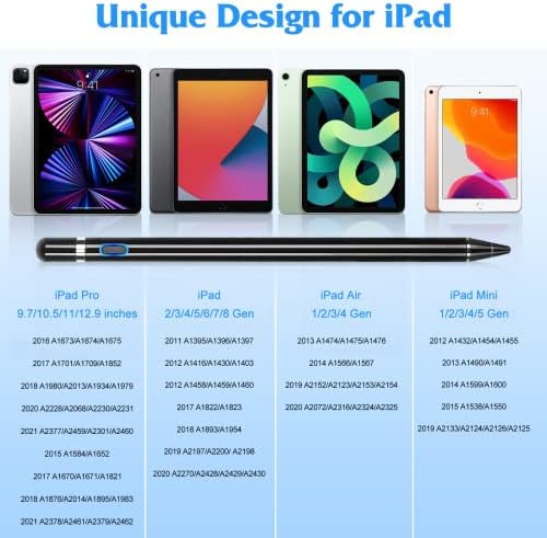 Stylus olovka za iPad olovku, punjiva aktivna olovka olovka za finu tačku digitalnog stylus