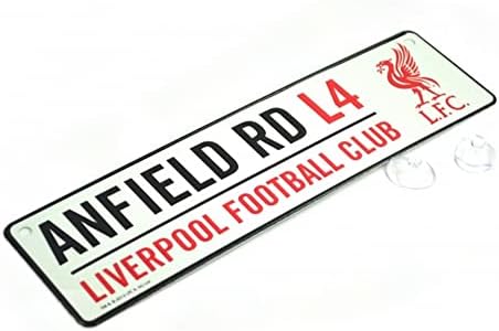 Liverpool FC Službeni nogomet 3D reljefni metal viseći ulični znak