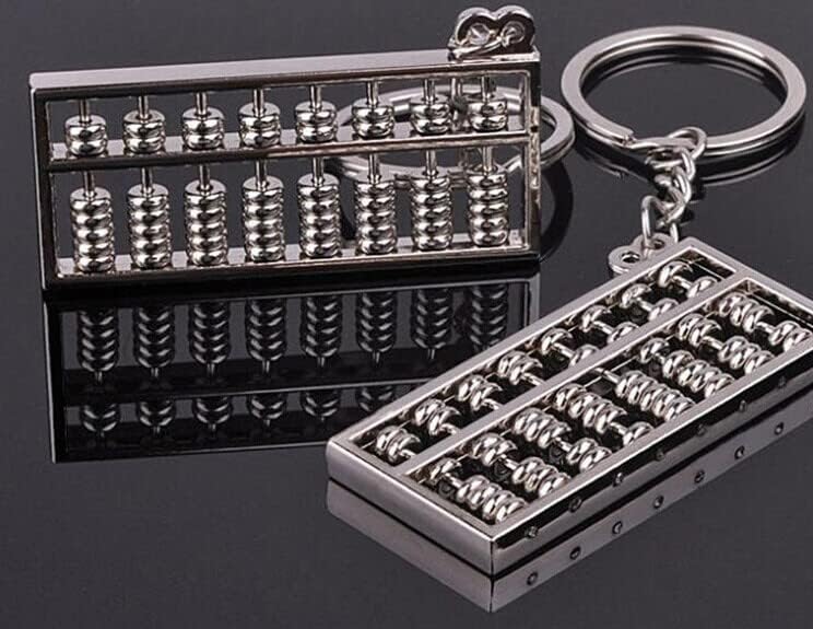Qiankao 8 档 算盘 钥匙扣 挂件 创意 钥匙链 算盘 挂件 定制 商务 礼品