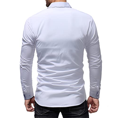 Muški gumb s dugim rukavima dolje majice Ležerne prilike navraćaj Slim Fit košulje Klasične moderske majice