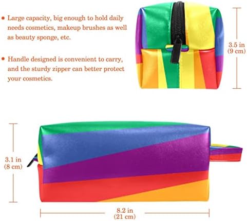 Travel Makeup Bag Vodootporna kozmetička torba torba za torba za žene i djevojke, duge linije Triangle