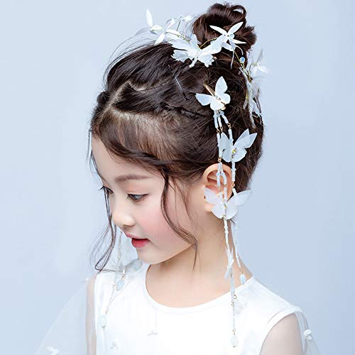 2 / 4pcs dječji trake za glavu, kineski leptir dugačak kašika za kosu za kosu za kosu - 4 para
