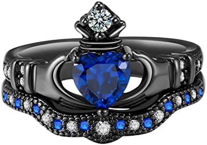 2023 Nova popularna dama Holds Sapphire Crowned Crown prstenovi za prstenje nakit Pokloni veličine 5