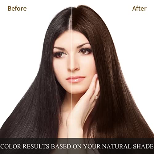 Tamno smeđa boja za kosu šampon za sijedu kosu Augeas Instant Hair Color šampon 3 u 1 za žene