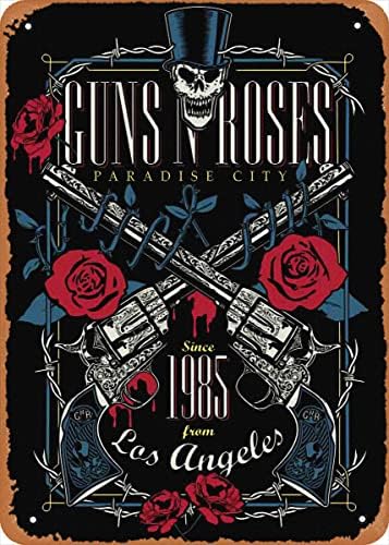 Wanfst Guns N Roses Guns N Roses metalni Limeni znak Poster Vintage Art zidni dekor 12x8 inča