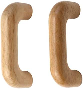 Pastlla 4pcs ladica za drvo Povucite očigledna drvena ručka u obliku mosta uz rivura za kuhinjske ormare