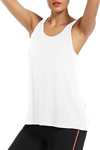 Muzniuer Womens Yoga Workout Tops-slatka otvorena leđa Trčanje teretane ActiveAweb Sportska majica za