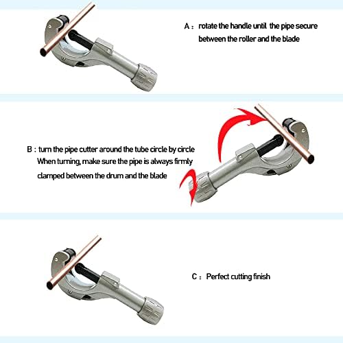 nuwfrog cijevi i cijevi rezač 3/16 do 2 inča sa dodatnim noža za tanke cijevi od nehrđajućeg