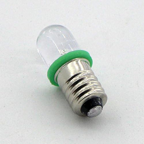 GutReise 10kom E10 vijkom 12v Zelena tačka LED sijalice lampe + 10kom E10 baza