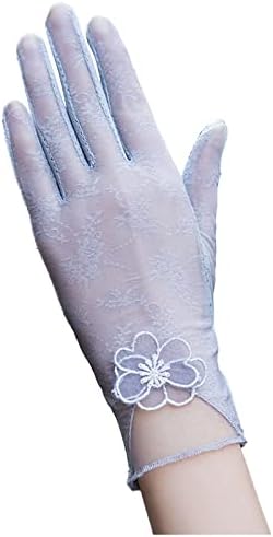 Qvkarw ledena krema za kretanje za vožnju tankih svilenih žena na otvorenom rastezanje rukavica čipkave
