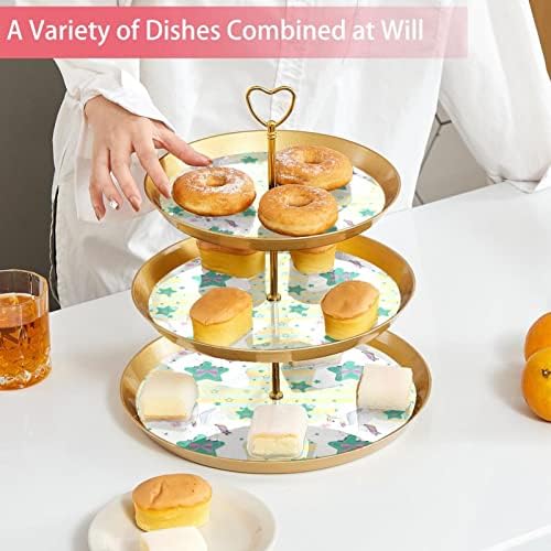 3 resied stalak za desert Cupcake Voće ploča Plastična držač za prikaz za rođendan za vjenčanje za