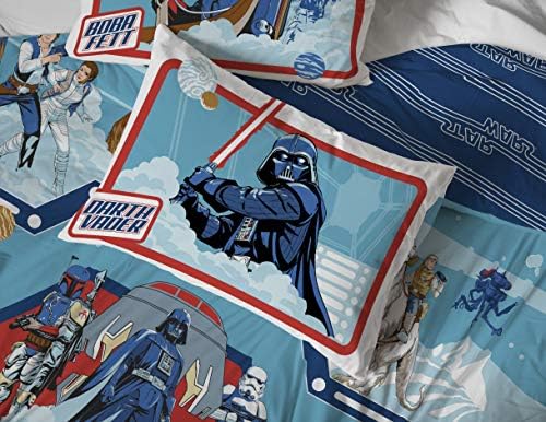 Jay Franco Star Wars Empire Strikes Povratak 40. godišnjica 7 komada Potpuni set za krevet - uključuje