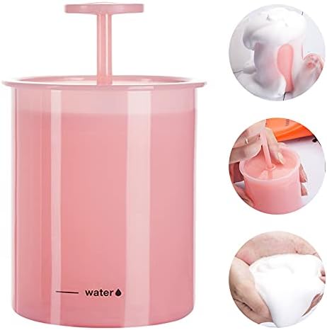 SouiWuzi Sredstvo Za Čišćenje Lica Foamer Makeup Wash Bubble Maker Travel Household Rich Foam Maker Cup Pink