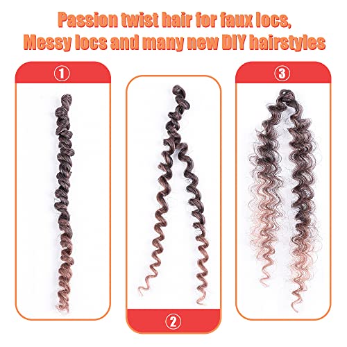 Kratka Passion Twist kosa 8 inča, 8 pakovanja unaprijed uvijena Passion Twists Heklana kosa za crne
