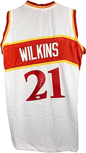 Dominique Wilkins autografirao je potpisan dres NBA Atlanta Hawks PSA Coa Gruzija