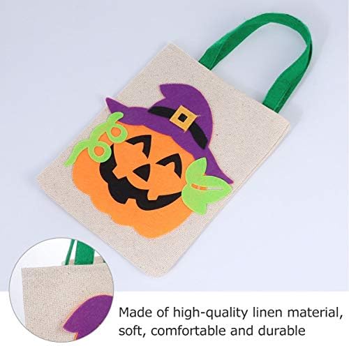 Coheali 4pcs Halloween trik ili tretiranje torbe Halloween platnene torbe za višekratnu upotrebu