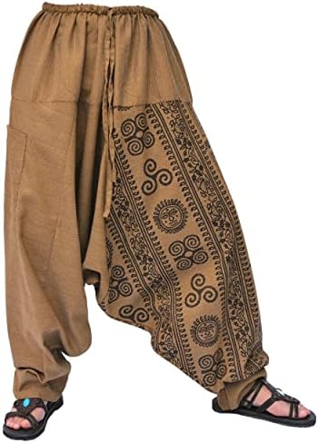 Siamrose harem pantalone za muškarce i žene, baggy hlače, aladdin hlače, joga hlače, jedna veličina