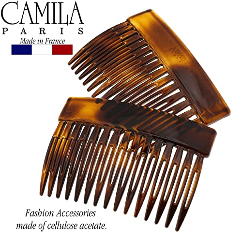 Camila Paris CP2942 francuski češalj za kosu sa strane, mala kornjačina, francuski Twist češljevi za