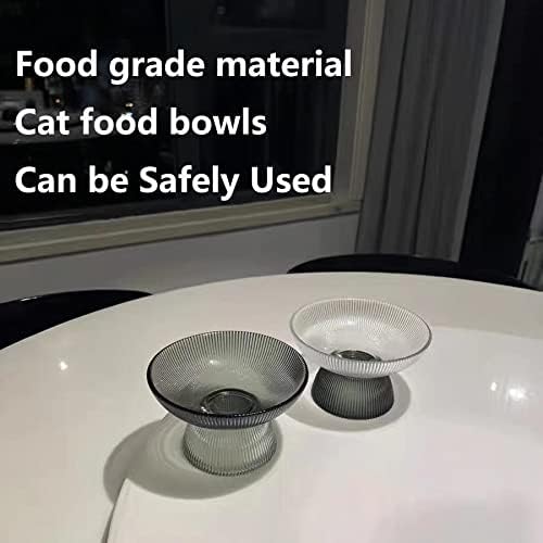 Anti povraćač CAT posuda, zdjele za hranu za mačke, zdjelu za zaštitu od staklene kućne ljubimce za mačke,