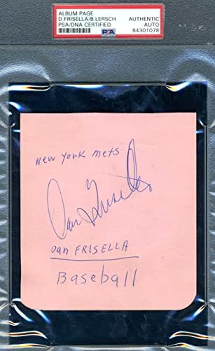 Dan Frisella Barry Lersch PSA DNA COA potpisala je vintage album Page Autogram