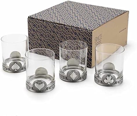 Royal Selangor Pewter set čaša za viski 4 x 10oz-ACE kolekcija luksuzne naočare za konjak / burbon/viski/koktel