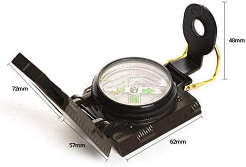 Xjjzs multifunkcionalni kompas sav metalni vojni vodootporan kompas visokog tačnosti sa nivoom mjehurića